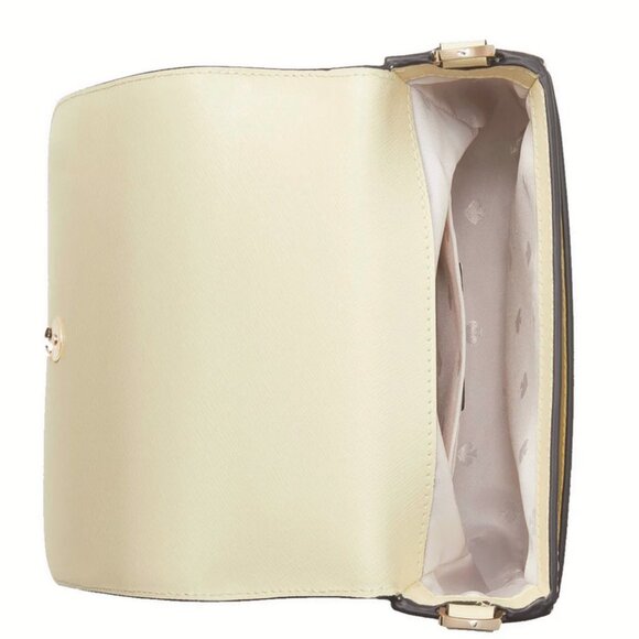 Kate Spade Staci Square Crossbody K7342 Saffiano Leather in Lemon Fondant - Picture 4 of 5
